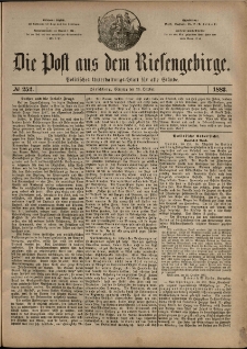Die Post aus dem Riesengebirge, 1883, nr 252