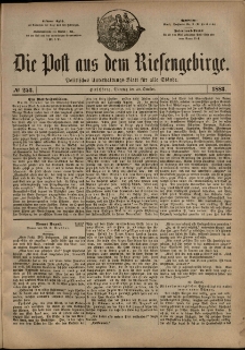 Die Post aus dem Riesengebirge, 1883, nr 253
