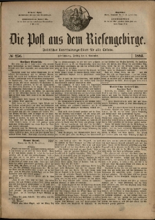 Die Post aus dem Riesengebirge, 1883, nr 256