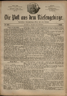 Die Post aus dem Riesengebirge, 1883, nr 257
