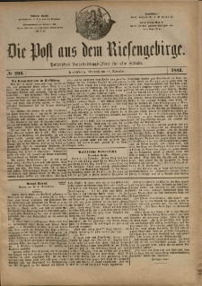 Die Post aus dem Riesengebirge, 1883, nr 266
