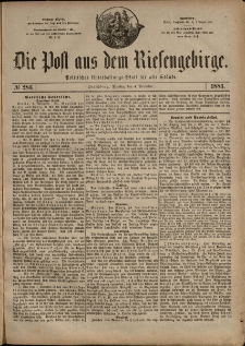 Die Post aus dem Riesengebirge, 1883, nr 283