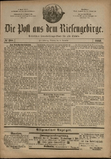 Die Post aus dem Riesengebirge, 1883, nr 288