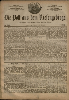 Die Post aus dem Riesengebirge, 1883, nr 296