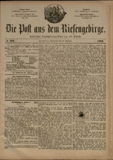 Die Post aus dem Riesengebirge, 1883, nr 303