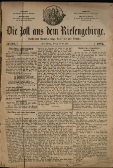 Die Post aus dem Riesengebirge, 1882, nr 149