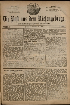 Die Post aus dem Riesengebirge, 1882, nr 150
