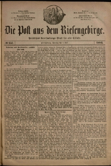 Die Post aus dem Riesengebirge, 1882, nr 151