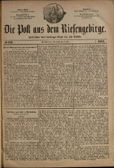 Die Post aus dem Riesengebirge, 1882, nr 153