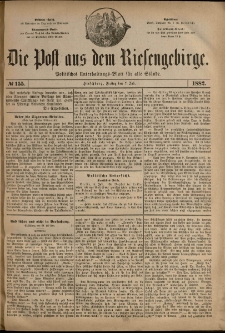 Die Post aus dem Riesengebirge, 1882, nr 155