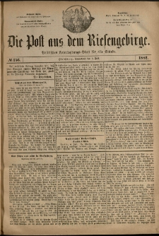 Die Post aus dem Riesengebirge, 1882, nr 156