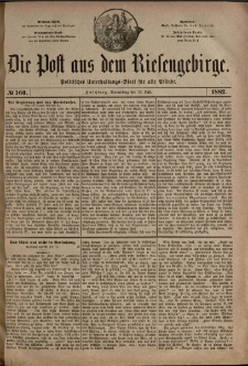 Die Post aus dem Riesengebirge, 1882, nr 160