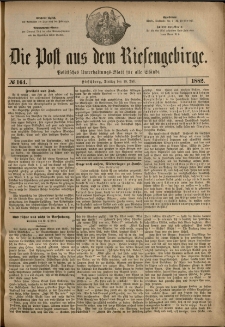 Die Post aus dem Riesengebirge, 1882, nr 164