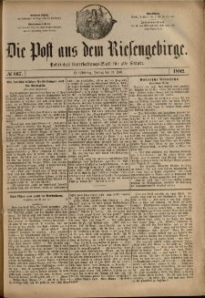 Die Post aus dem Riesengebirge, 1882, nr 167