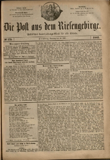 Die Post aus dem Riesengebirge, 1882, nr 175