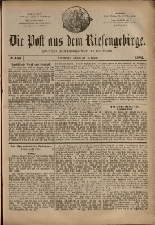 Die Post aus dem Riesengebirge, 1882, nr 188