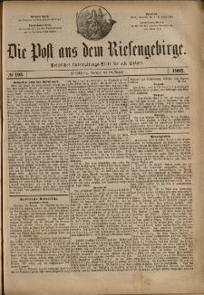 Die Post aus dem Riesengebirge, 1882, nr 193