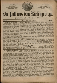Die Post aus dem Riesengebirge, 1882, nr 195