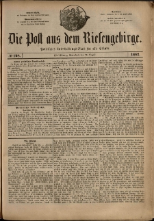 Die Post aus dem Riesengebirge, 1882, nr 198