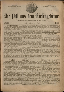 Die Post aus dem Riesengebirge, 1882, nr 200