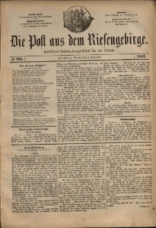 Die Post aus dem Riesengebirge, 1882, nr 205