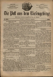 Die Post aus dem Riesengebirge, 1882, nr 206