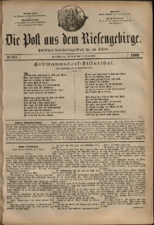 Die Post aus dem Riesengebirge, 1882, nr 211