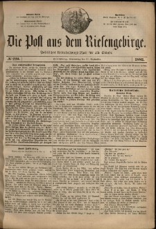 Die Post aus dem Riesengebirge, 1882, nr 220