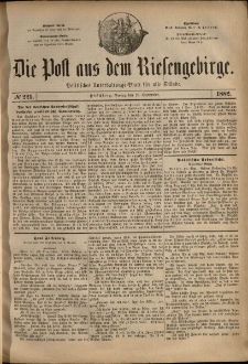 Die Post aus dem Riesengebirge, 1882, nr 221