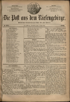 Die Post aus dem Riesengebirge, 1882, nr 222