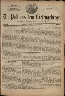 Die Post aus dem Riesengebirge, 1882, nr 226