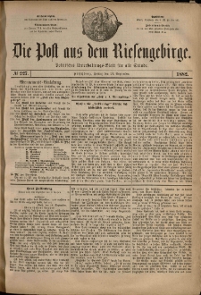 Die Post aus dem Riesengebirge, 1882, nr 227