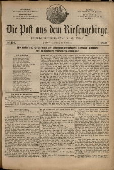 Die Post aus dem Riesengebirge, 1882, nr 230