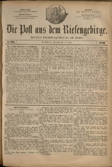 Die Post aus dem Riesengebirge, 1882, nr 231