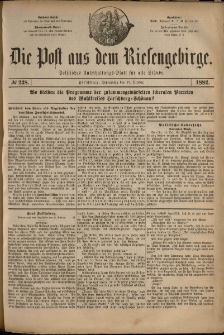 Die Post aus dem Riesengebirge, 1882, nr 238