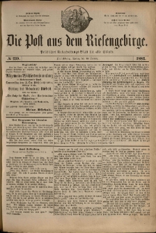 Die Post aus dem Riesengebirge, 1882, nr 239