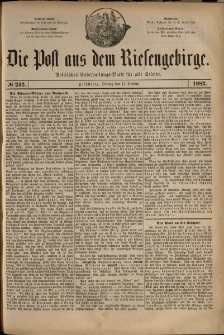 Die Post aus dem Riesengebirge, 1882, nr 242