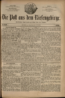 Die Post aus dem Riesengebirge, 1882, nr 250