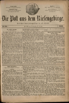Die Post aus dem Riesengebirge, 1882, nr 251