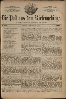 Die Post aus dem Riesengebirge, 1882, nr 253