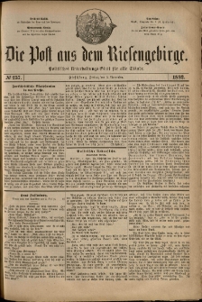 Die Post aus dem Riesengebirge, 1882, nr 257