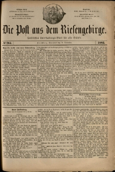 Die Post aus dem Riesengebirge, 1882, nr 264