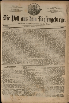 Die Post aus dem Riesengebirge, 1882, nr 266