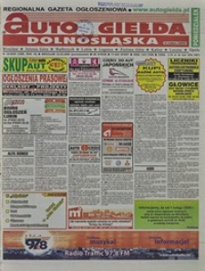 Auto Giełda Dolnośląska : regionalna gazeta ogłoszeniowa, 2009, nr 22 (1859) [23.02]