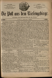 Die Post aus dem Riesengebirge, 1882, nr 269