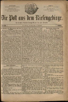 Die Post aus dem Riesengebirge, 1882, nr 272