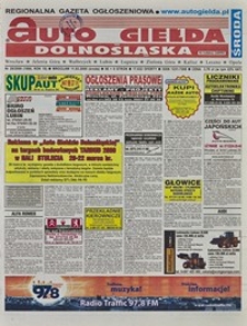 Auto Giełda Dolnośląska : regionalna gazeta ogłoszeniowa, 2009, nr 29 (1866) [11.03]