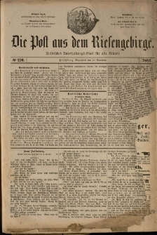 Die Post aus dem Riesengebirge, 1882, nr 276