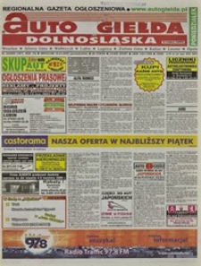 Auto Giełda Dolnośląska : regionalna gazeta ogłoszeniowa, 2009, nr 34 (1871) [23.03]