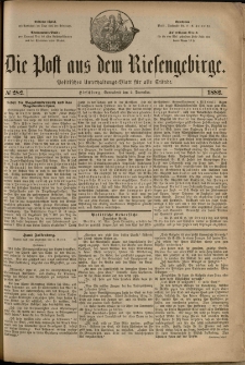 Die Post aus dem Riesengebirge, 1882, nr 282